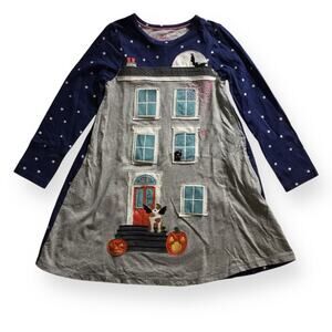 Mini Boden lift the flap haunted house dress
